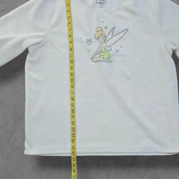 Vintage Y2K Disney Tinker Bell Fleece Pullover Sweater XXL - Picture 4 of 5